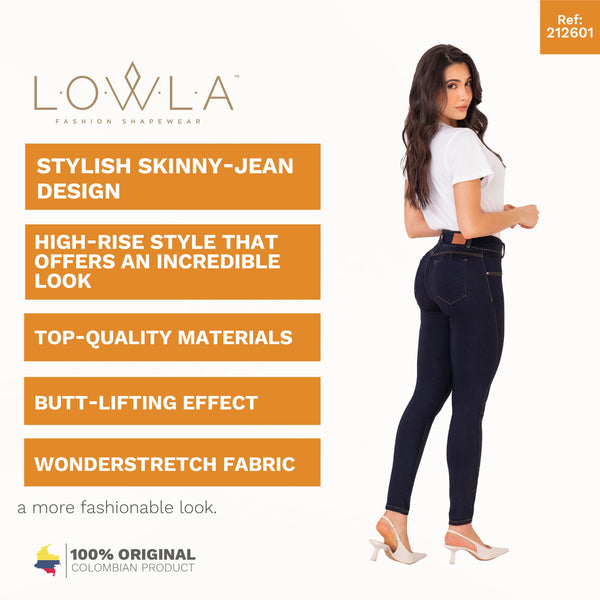 LOWLA 212601 Bum Lift Skinny Colombian Jeans Colombianos with Removable Pads