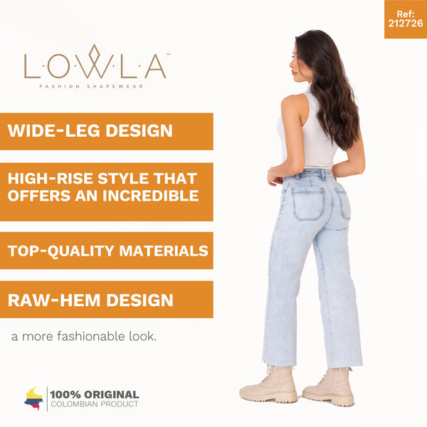 LOWLA 212726 Wide Leg Bootcut  Colombian Jeans with Removable Pads