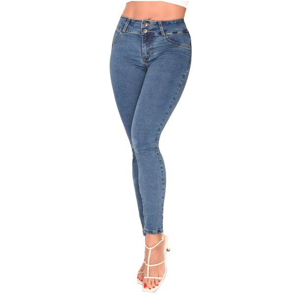 LOWLA 217988 | Skinny Colombian Butt Lifter Jeans with Removable Pads