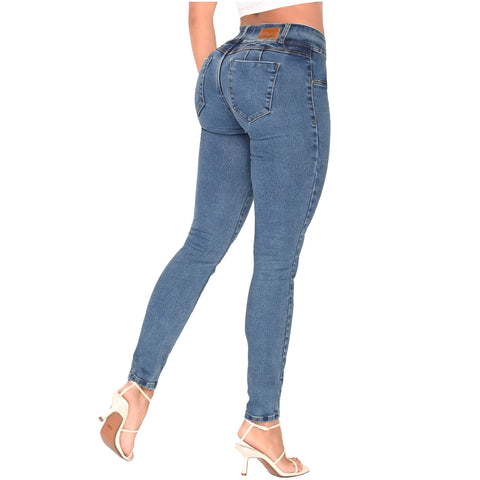 LOWLA 217988 | Skinny Colombian Butt Lifter Jeans with Removable Pads