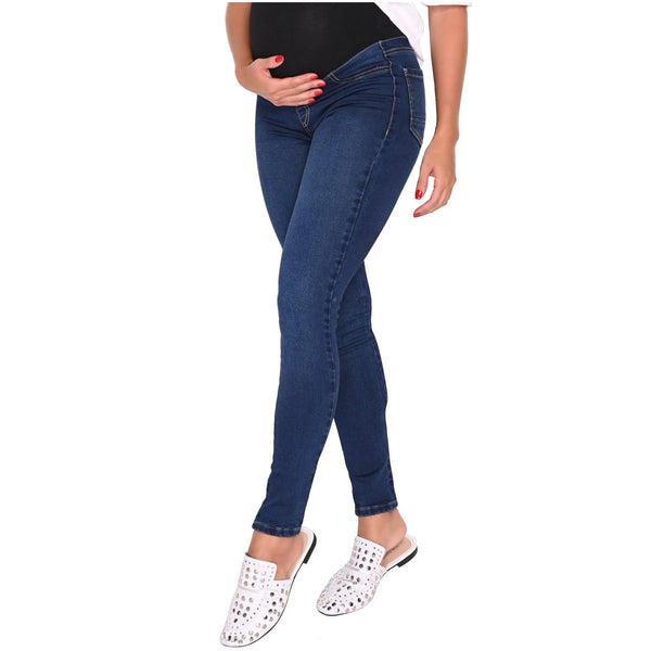 LOWLA 219898 | Maternity Skinny Jeans with Baby Bump Elastic Band