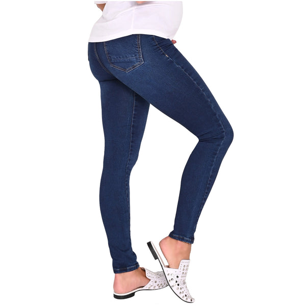 LOWLA 219898 | Maternity Skinny Jeans with Baby Bump Elastic Band