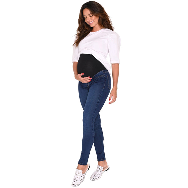 LOWLA 219898 | Maternity Skinny Jeans with Baby Bump Elastic Band