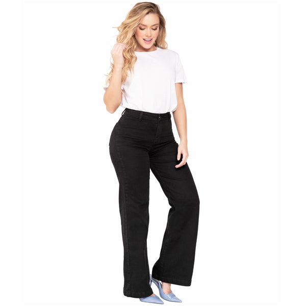 Lowla 242363 | High Waisted White jeans for Women Straight Leg