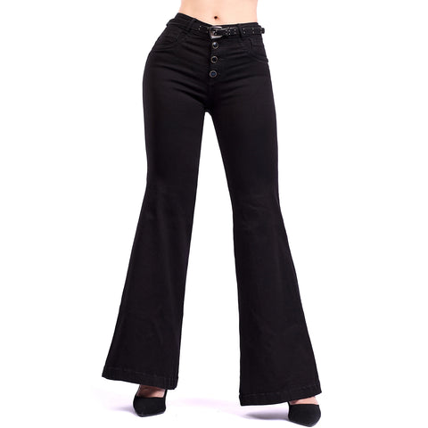 LT. Rose 1491 | Flare Wide Leg Butt Lifting Jeans for Women