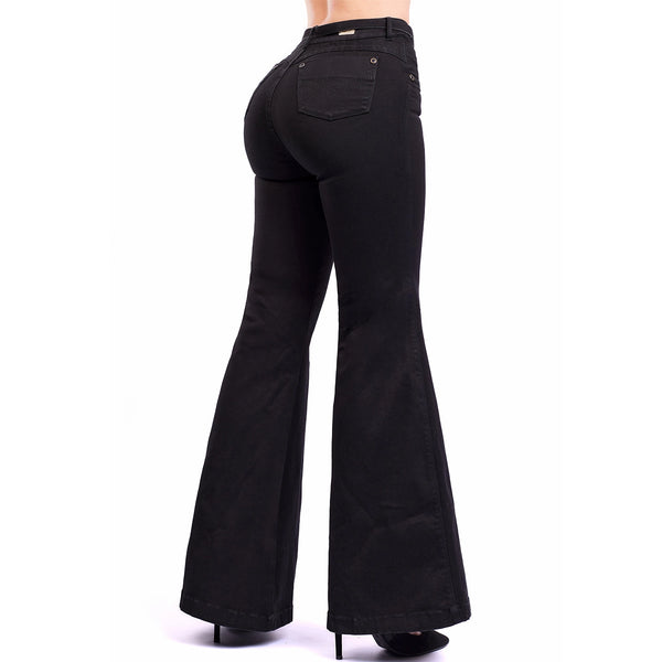 LT. Rose 1491 | Flare Wide Leg Butt Lifting Jeans for Women