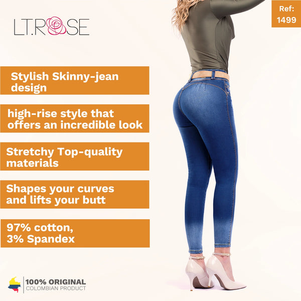 LT. Rose 1499 | Butt Lift Skinny Ankle Colombian Jeans for Women