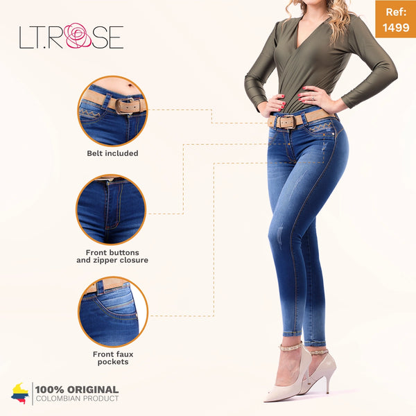 LT. Rose 1499 | Butt Lift Skinny Ankle Colombian Jeans for Women