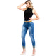 LT. Rose 1500 | Butt Lifting Skinny Ankle Ripped Embroidered Colombian Jeans for Women