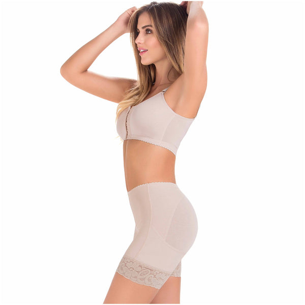 Fajas MariaE 9279 | Butt Lifter Shapewear Shorts for Women | Daily and Postpartum Use | Powernet