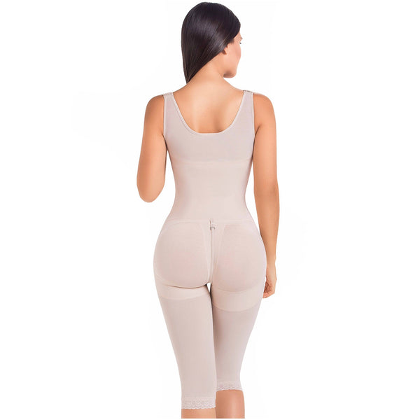 Fajas MariaE 9382 | Post Surgery Body Shaper | Postpartum Butt Lifting Girdle | Open Bust & Knee Length - Pal Negocio