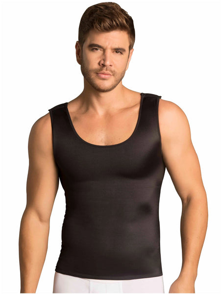 Fajas MariaE FH101 | Body Shaper Compression Vest Shirts for Men | Tummy & Back Control | Triconet