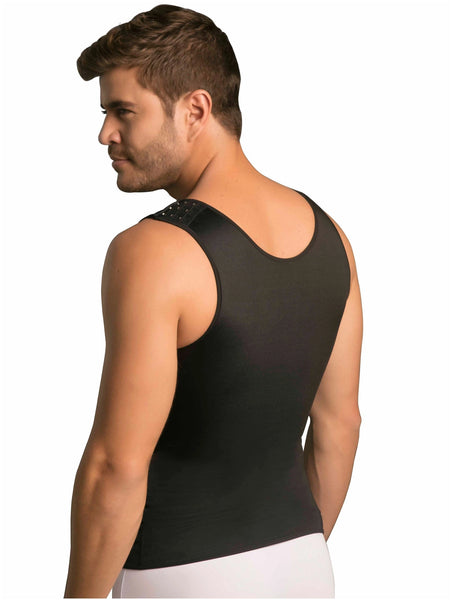 Fajas MariaE FH101 | Body Shaper Compression Vest Shirts for Men | Tummy & Back Control | Triconet