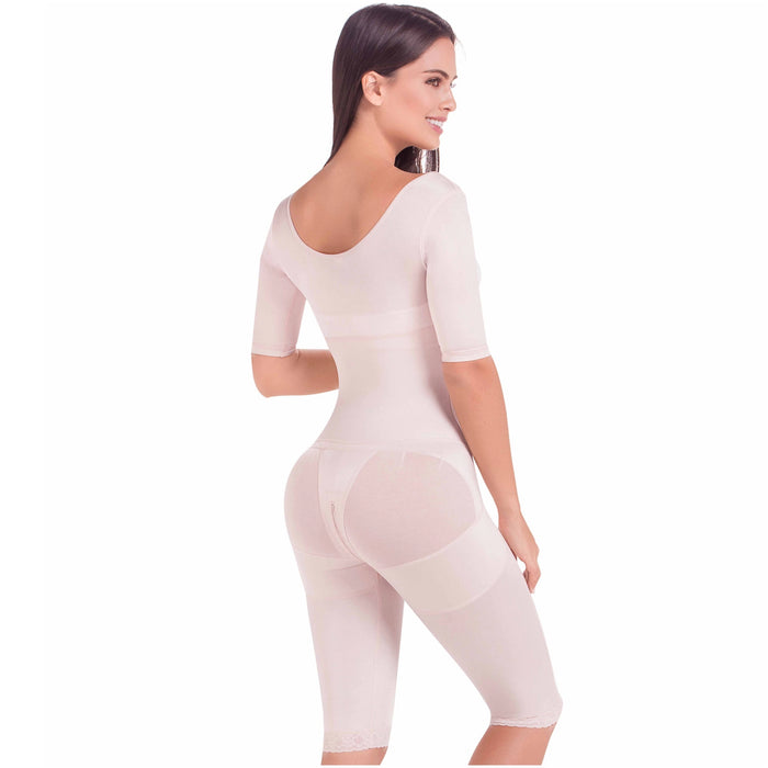 Fajas MariaE FQ104 | Post Surgery Shapewear | Full Body Shaper with Sleeves