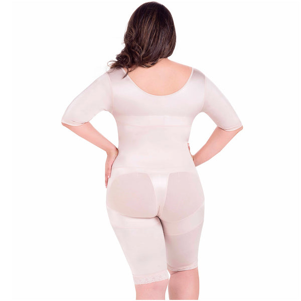 Fajas MariaE FQ104 | Post Surgery Shapewear | Full Body Shaper with Sleeves