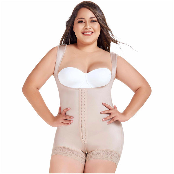 Fajas MariaE FU103 | Post Surgery Girdle Postpartum Body Shaper for Women | Open Bust & Tummy Control - Pal Negocio