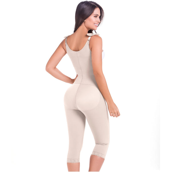 Fajas MariaE 9442 | Capri Full Body Shaper for Women | Butt Lifter & Tummy Control Post Surgery Girdle