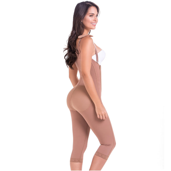 Fajas MariaE 9442 | Capri Full Body Shaper for Women | Butt Lifter & Tummy Control Post Surgery Girdle