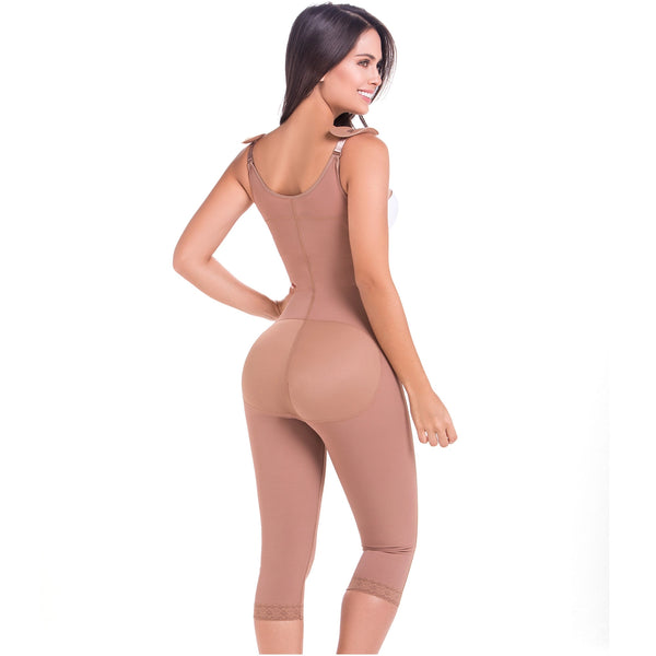 Fajas MariaE 9442 | Capri Full Body Shaper for Women | Butt Lifter & Tummy Control Post Surgery Girdle