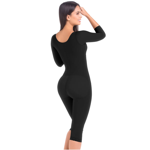 Fajas MariaE 9562 | Post Surgery Full Body Shapewear with Sleeves | Powernet