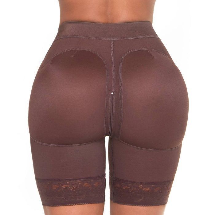 Fajas MariaE FC302 Fajas Colombianas Butt Lift & Low Tummy Control Shapewear Short | Everyday Use Girdle | Powernet