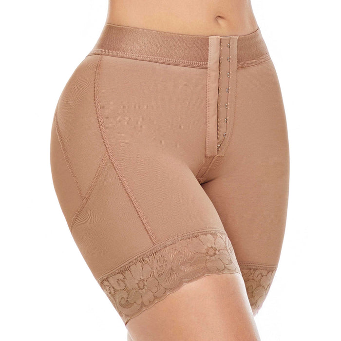 Fajas MariaE FC302 Fajas Colombianas Butt Lift & Low Tummy Control Shapewear Short | Everyday Use Girdle | Powernet