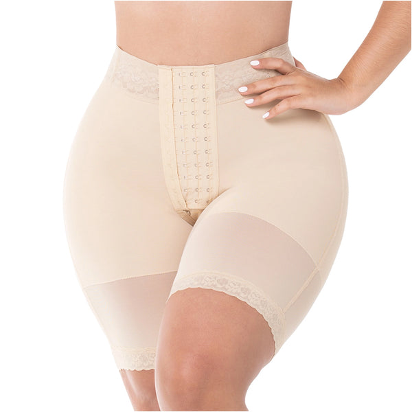 FAJAS MYD 0428 Hourglass BBL Tummy Control High Waisted Post Surgery Shapewear Shorts / Powernet