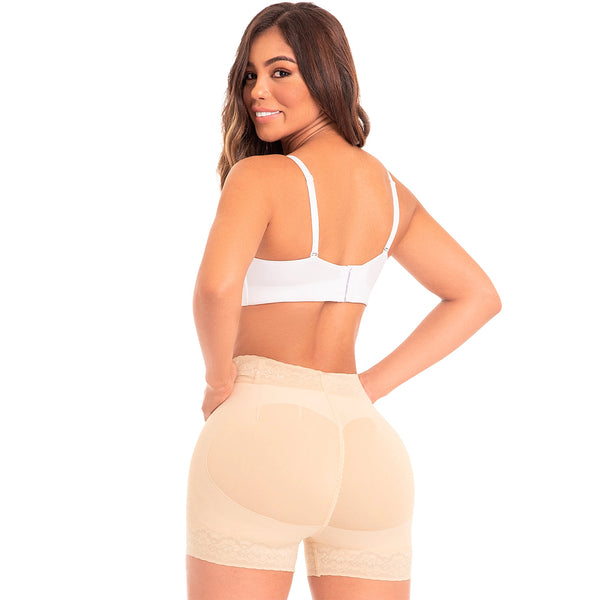 Fajas MYD 0321 High Waist Shaping Compression Shorts for Women / Powernet