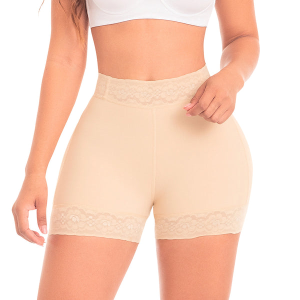 Fajas MYD 0321 High Waist Shaping Compression Shorts for Women / Powernet