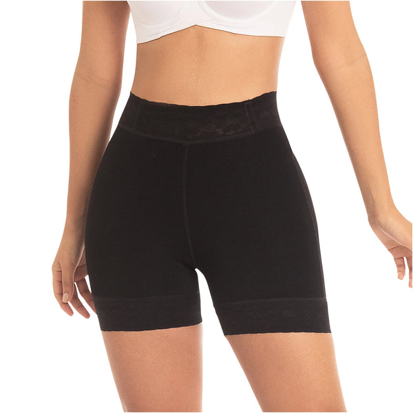 Fajas MYD 0322 Women's Thigh Slimmer High Waist Shapewear Shorts / Powernet