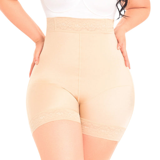 Fajas MYD 0216 Extra High-Waisted Compression Shorts Body Shaper for Women / Nylon-Elastane