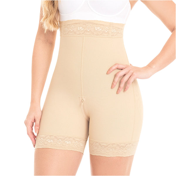 Fajas MYD 0327 High Waist Compression Shorts for Women / Powernet