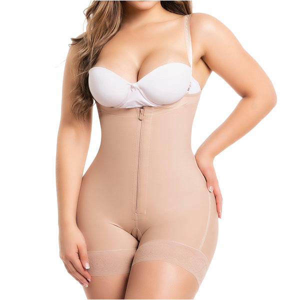 Fajas Salome 0214 | Mid Thigh Strapless Body Shaper for Dresses | Tummy Control & Butt Lifting Shapewear for Dress