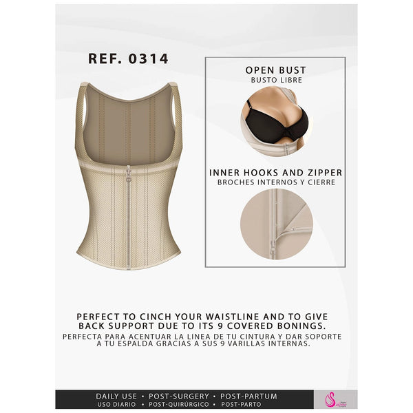 Fajas Salome 0314 | Waist Cincher Trainer Shapewear for women | Powernet - Pal Negocio