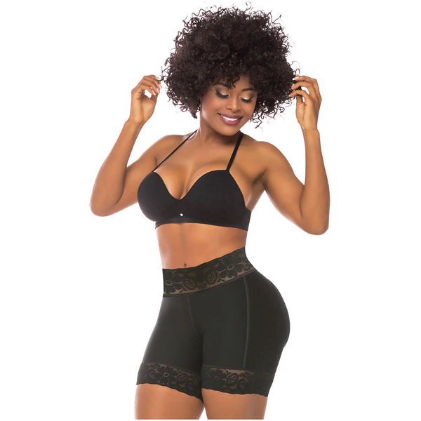 Fajas Salome 0321 | High Waist Compression Slimmer Butt Lifter Shapewear Shorts | Powernet