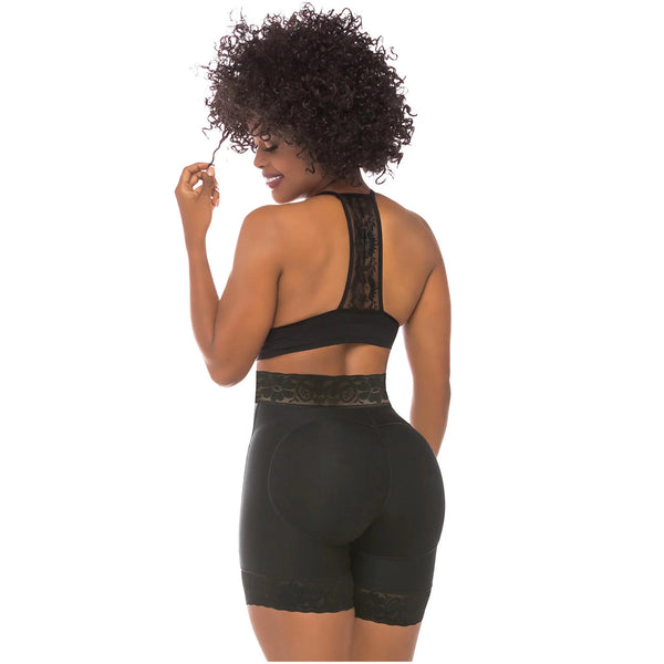 Fajas Salome 0321 | High Waist Compression Slimmer Butt Lifter Shapewear Shorts | Powernet