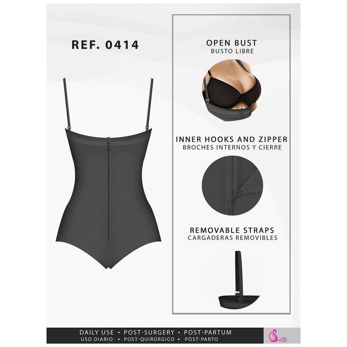 Fajas Salome 0414 | Strapless Butt Lifter Tummy Control Shapewear for Women | Powernet - Pal Negocio