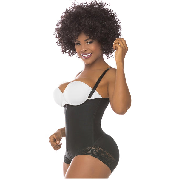 Fajas Salome 0412 | Strapless Butt Lifting Shapewear Girdle for Dresses | Daily Use Body Shaper - Pal Negocio