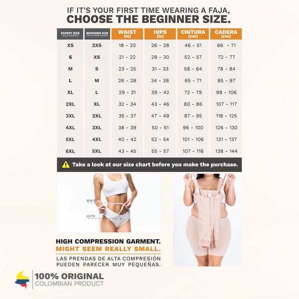 Salome 413-CCB | Faja Colombiana Tummy Control Girdle with Hooks Bodysuit | Powernet