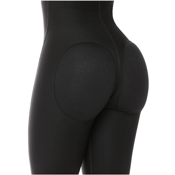 Fajas Salome 0518 | Stage 1 Post Surgery Bodysuit | Knee Length Full Body Shaper for Women | Powernet - Pal Negocio