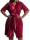 Post Surgery Recovery Night Gown Robe with Drain Pockets | ¾ Sleeves