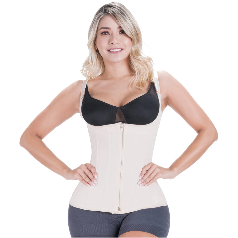 SONRYSE 024ZF | Tummy Control Shapewear Vest Girdle | Daily Use Open Bust Shaper | Powernet