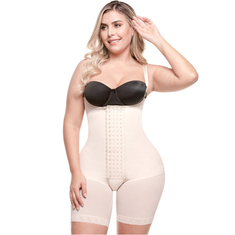 SONRYSE 047BF | Postpartum Post Surgery Compression Garment | Tummy Control Butt Lifter Body Shaper | Daily Use Open Bust Shapewear | Powernet