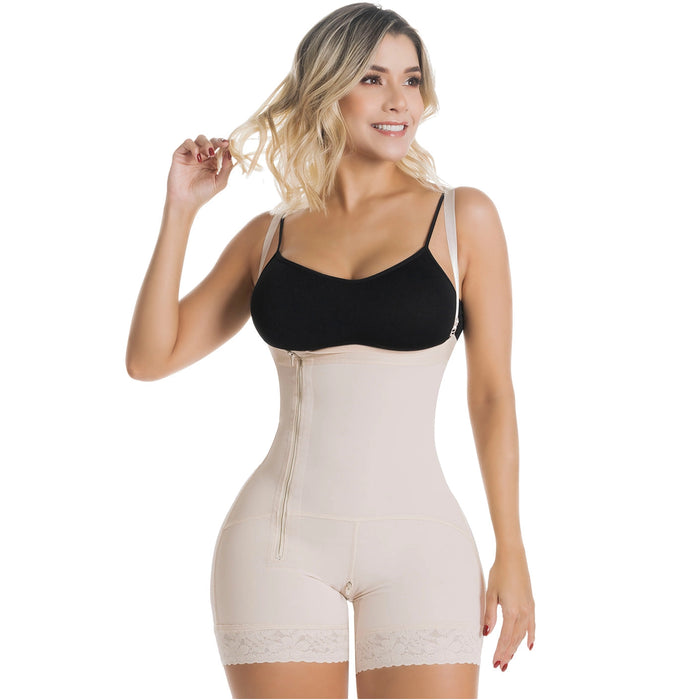 SONRYSE 050ZL | Fajas Colombianas Postpartum Stage 2 Lipo Compression Garment | Daily Use Open Bust & Tummy Tuck Shapewear | Powernet