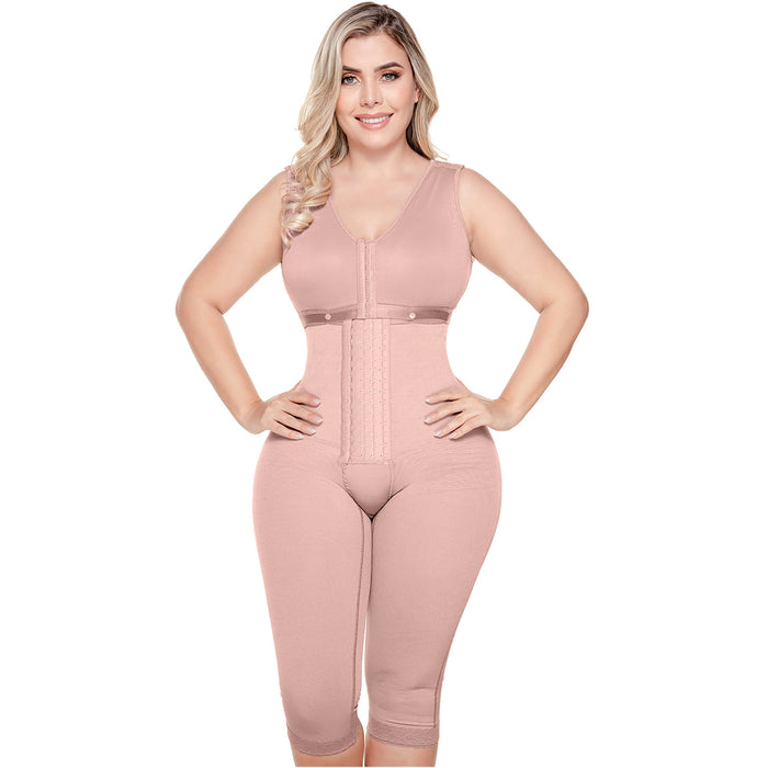 SONRYSE 052 | Colombian Full Body Shaper for Post Surgery with Built-in Bra | Butt Lifting Effect and Tummy Control | Powernet