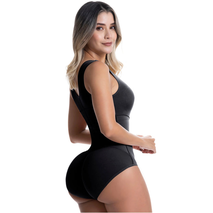 SONRYSE 055ZF | Panty Bodysuit Shapewear with Built-in Bra | Postpartum and Daily Use | Powernet