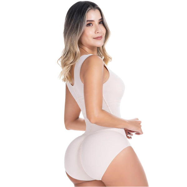 SONRYSE 055ZF | Panty Bodysuit Shapewear with Built-in Bra | Postpartum and Daily Use | Powernet