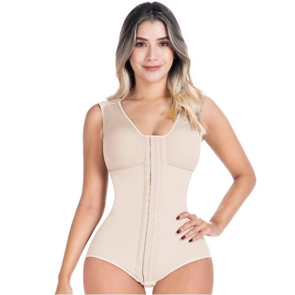 SONRYSE 056BF | Panty Bodysuit Shapewear with Built-in Bra | Postpartum and Daily Use | Powernet