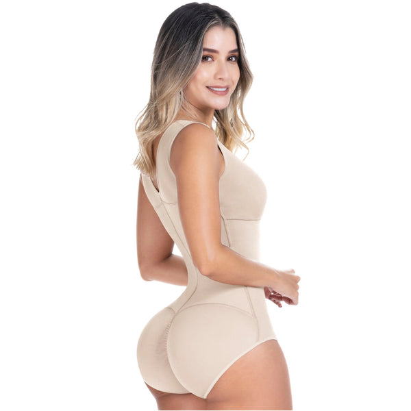 SONRYSE 056BF | Panty Bodysuit Shapewear with Built-in Bra | Postpartum and Daily Use | Powernet