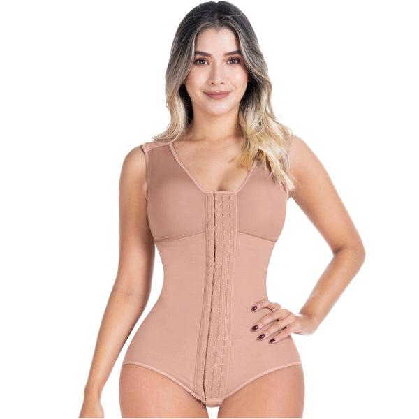 SONRYSE 056BF | Panty Bodysuit Shapewear with Built-in Bra | Postpartum and Daily Use | Powernet